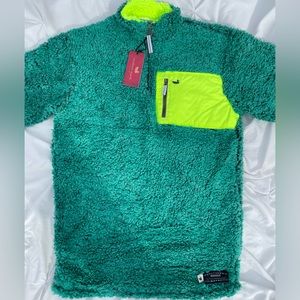 Souther Marsh - Piedmont Range Sherpa Pullover Green 1/4 Zip Size M